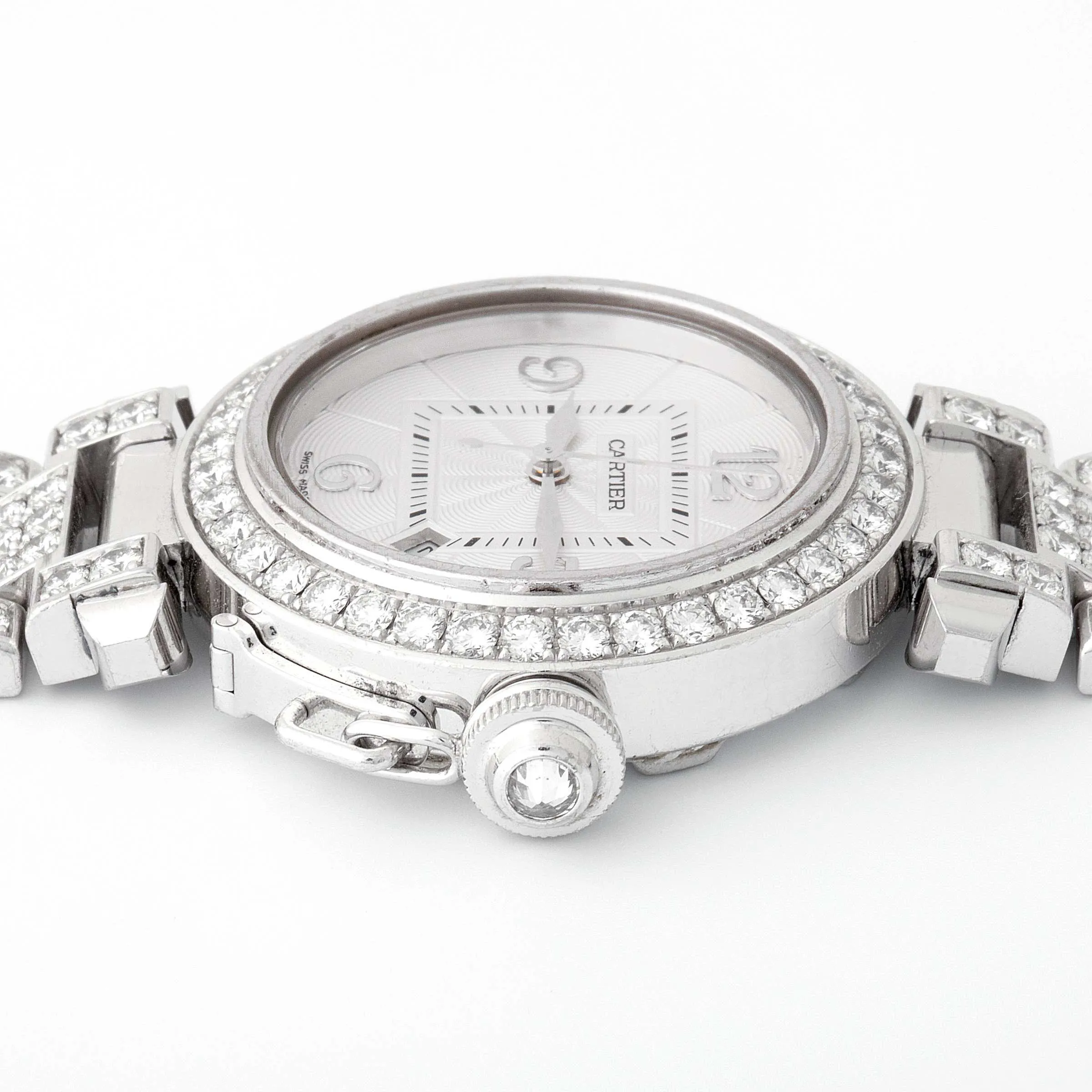 Cartier Pasha 2398 32mm White gold White 4