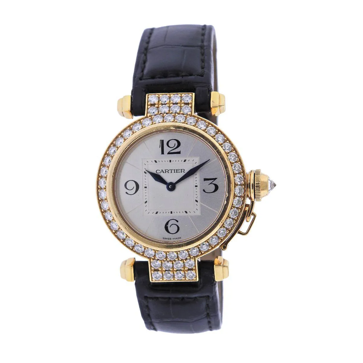 Cartier Pasha 2811 32mm Yellow gold Silver