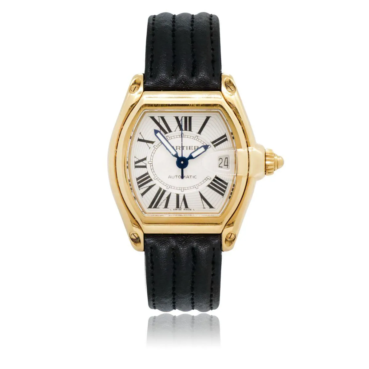 Cartier Roadster w62005v2 39mm Yellow gold White