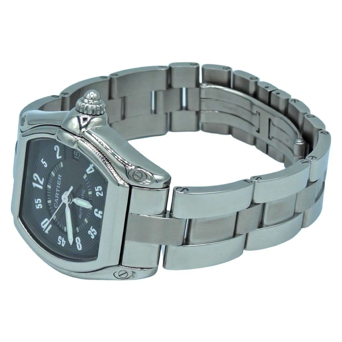 Cartier Roadster W62004V3 38mm Stainless steel Black 2