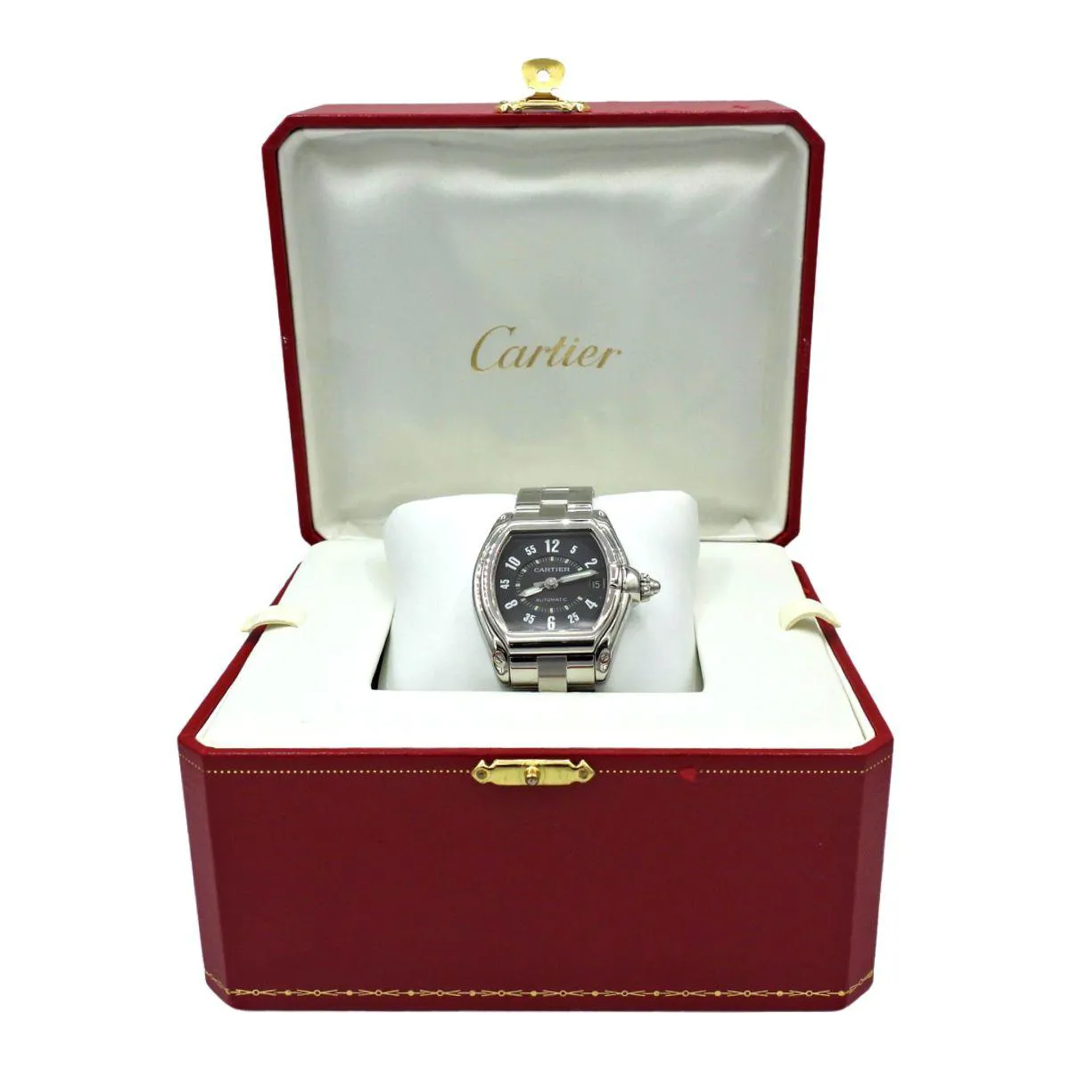 Cartier Roadster W62004V3 38mm Stainless steel Black 1