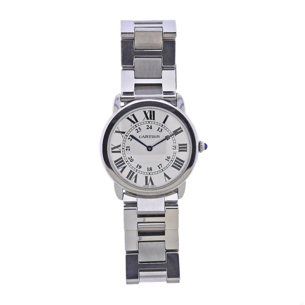 Cartier Ronde Solo 2934 35mm Stainless steel White