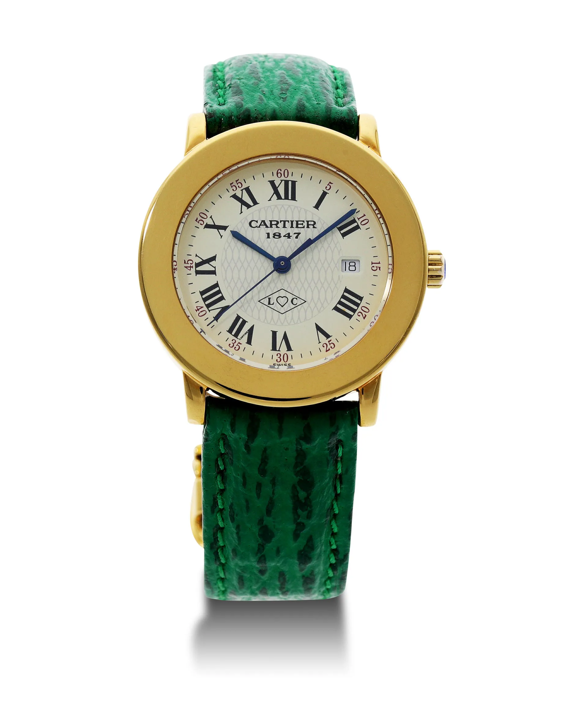 Cartier Rondo 1800 1 32mm Yellow gold Cream 3