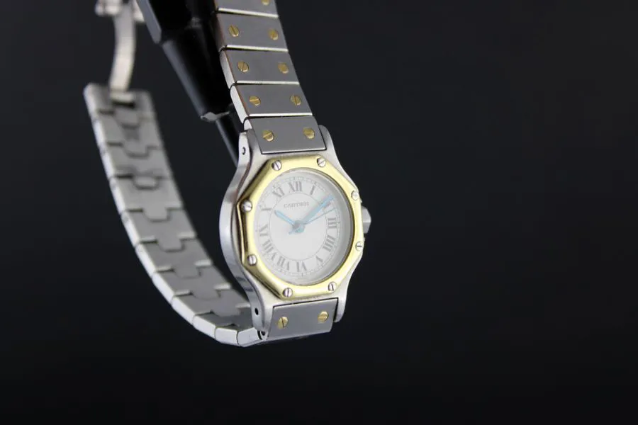 Cartier Santos 0907 24mm Yellow gold White