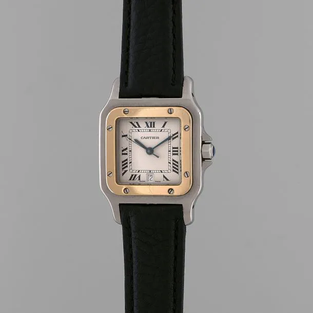 Cartier Santos 187901 29mm Yellow gold and Stainless steel White