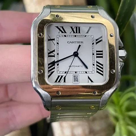 Cartier Santos W2SA0006 40mm Yellow gold and Stainless steel Silver