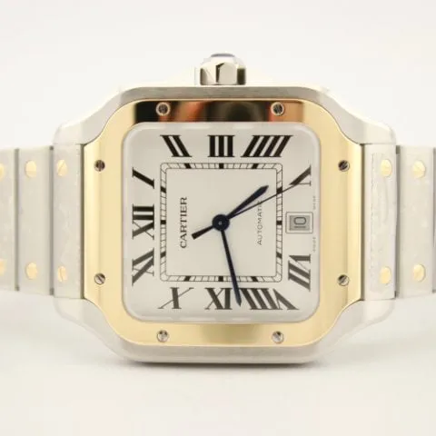 Cartier Santos W2SA0009 40mm Yellow gold and Stainless steel Silver