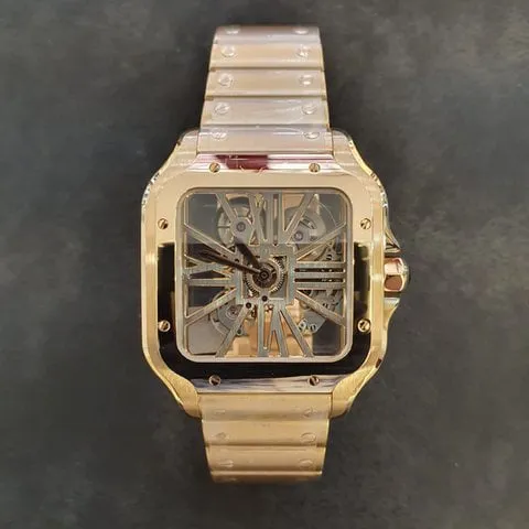 Cartier Santos WHSA0016 40mm Rose gold Transparent