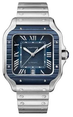 Cartier Santos WSSA0048 40mm Stainless steel Blue