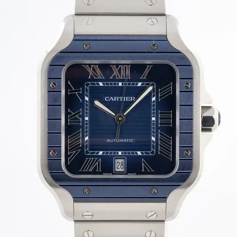 Cartier Santos WSSA0048 40mm Stainless steel Blue