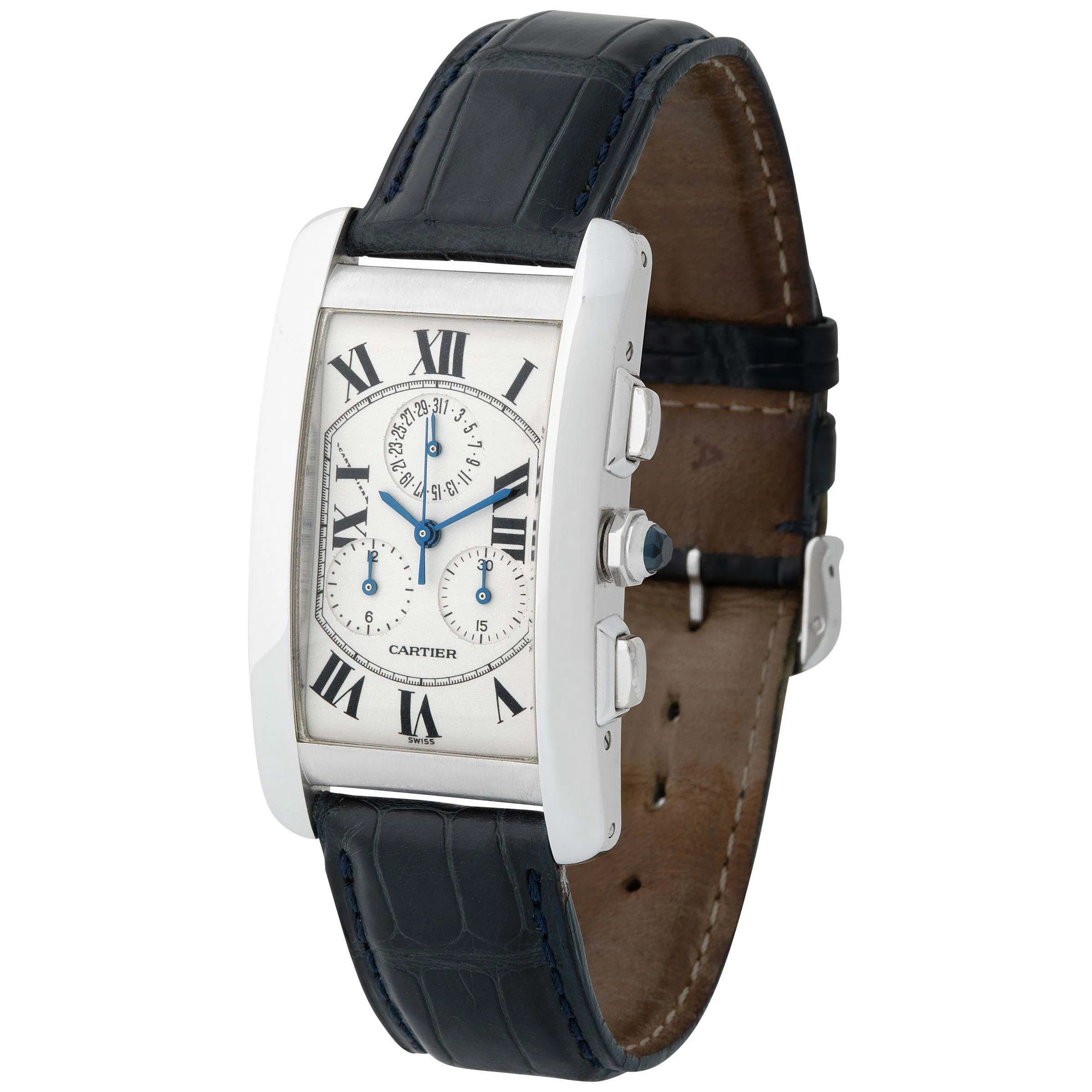 Cartier Tank 2312 26.5mm White gold Silver