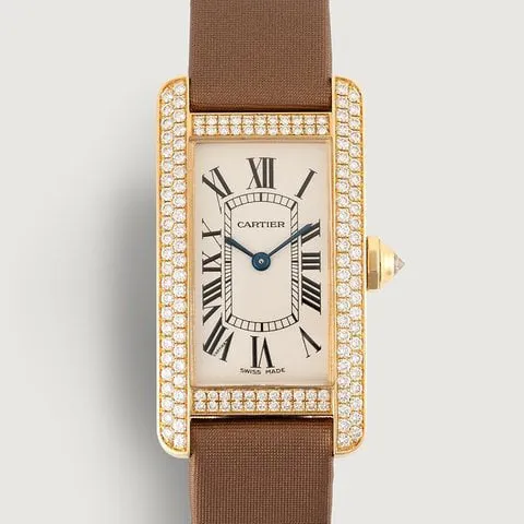 Cartier Tank 2482 19mm Yellow gold White