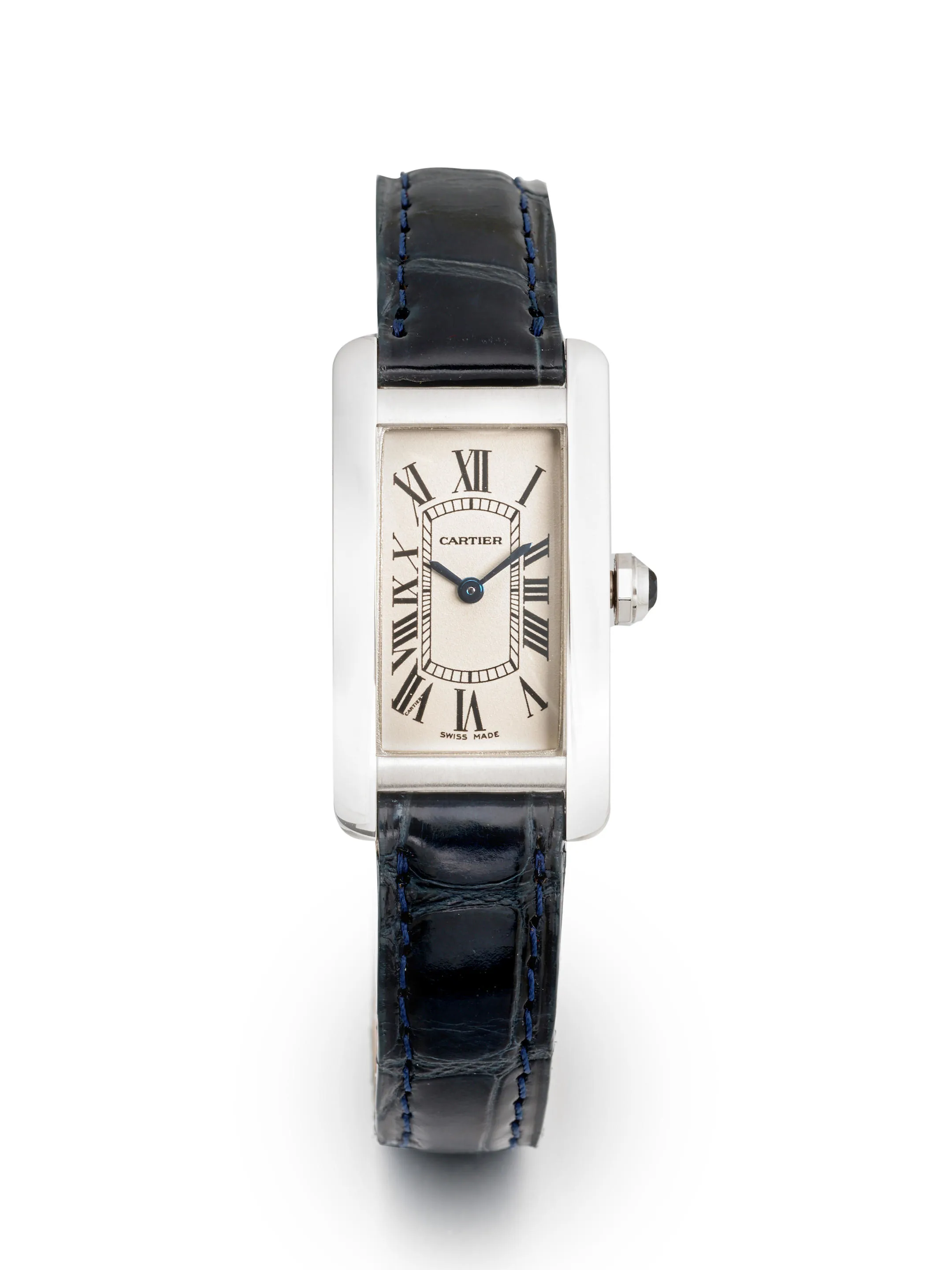Cartier Tank 2489 19mm White gold Silver