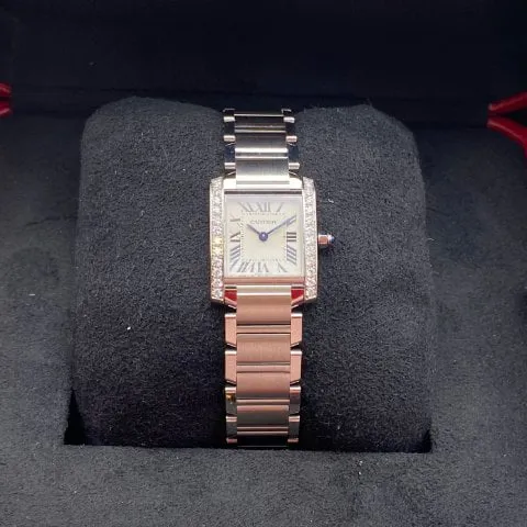 Cartier Tank Française W4TA0008 25mm Stainless steel Silver