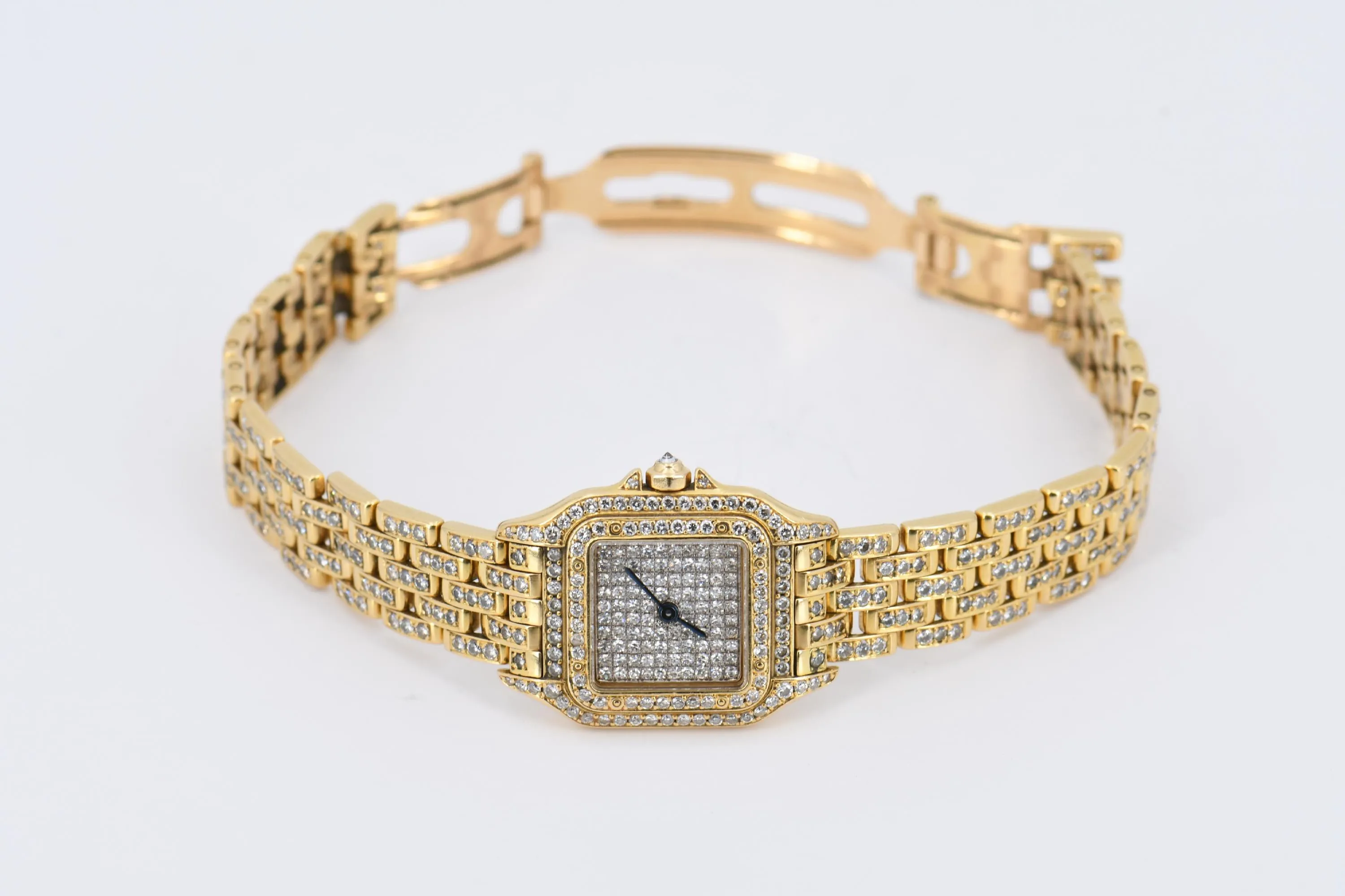 Cartier Tank 1070 2 24mm Yellow gold Diamond 1