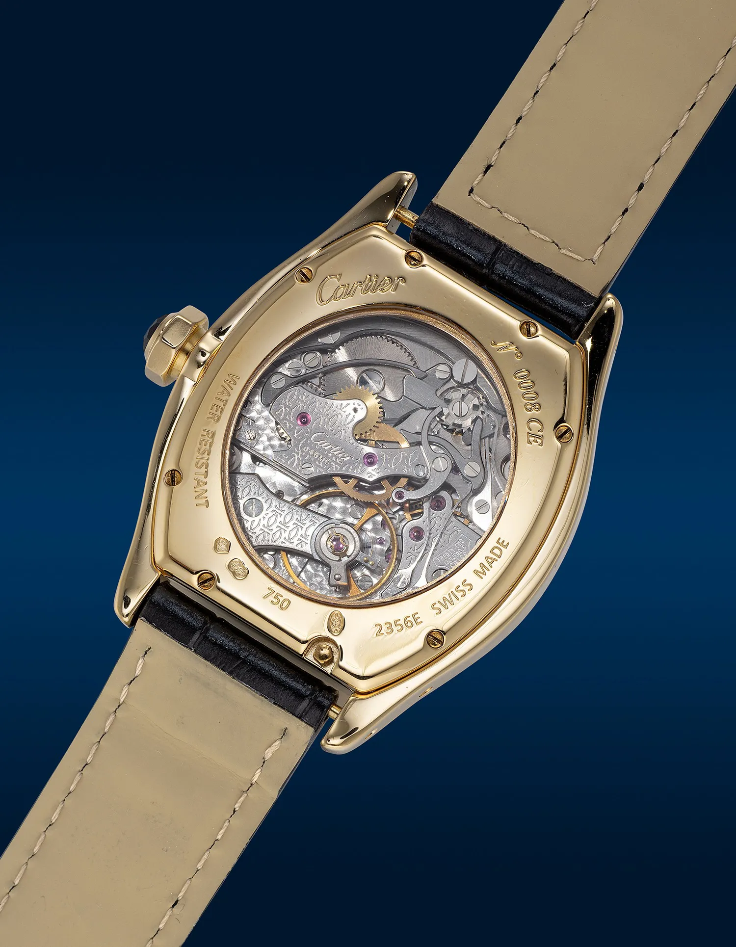 Cartier Tortue 2356E 34mm Yellow gold Silver 3