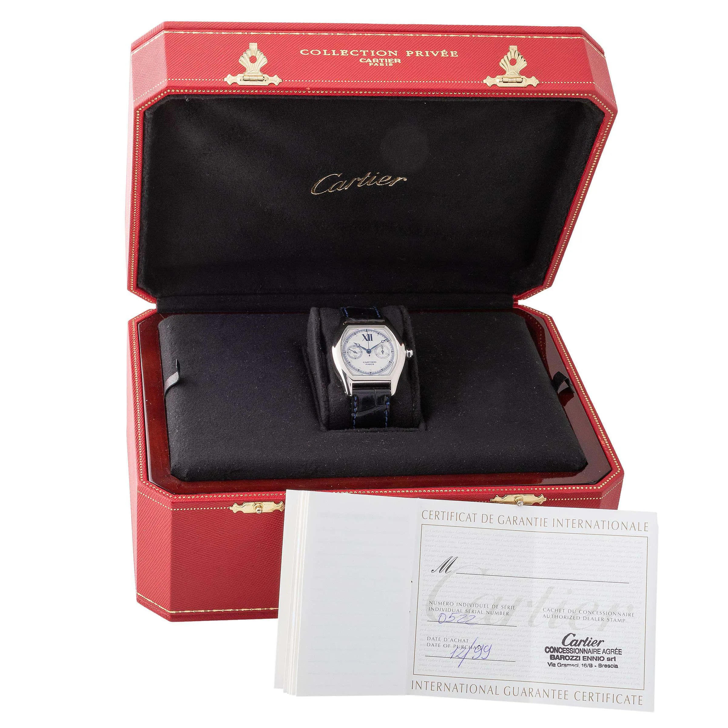 Cartier Tortue 2396 34mm White gold White 5