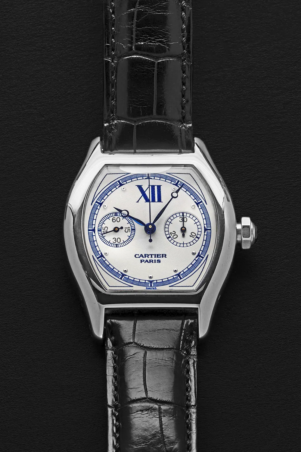 Cartier Tortue 2396B 27mm White gold White