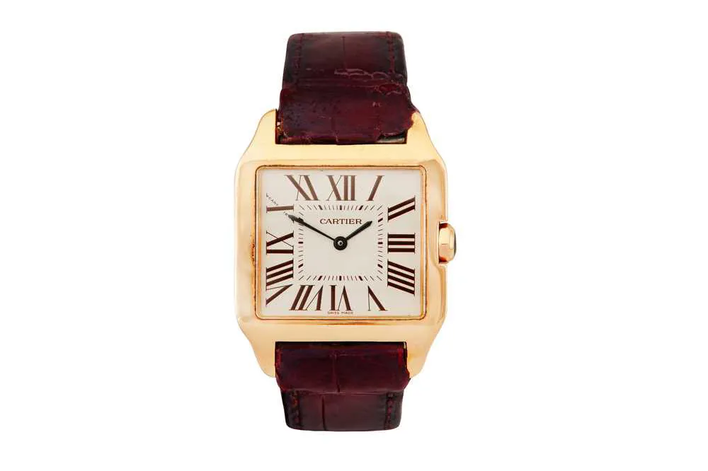 Cartier Santos 2788 31mm Rose gold White