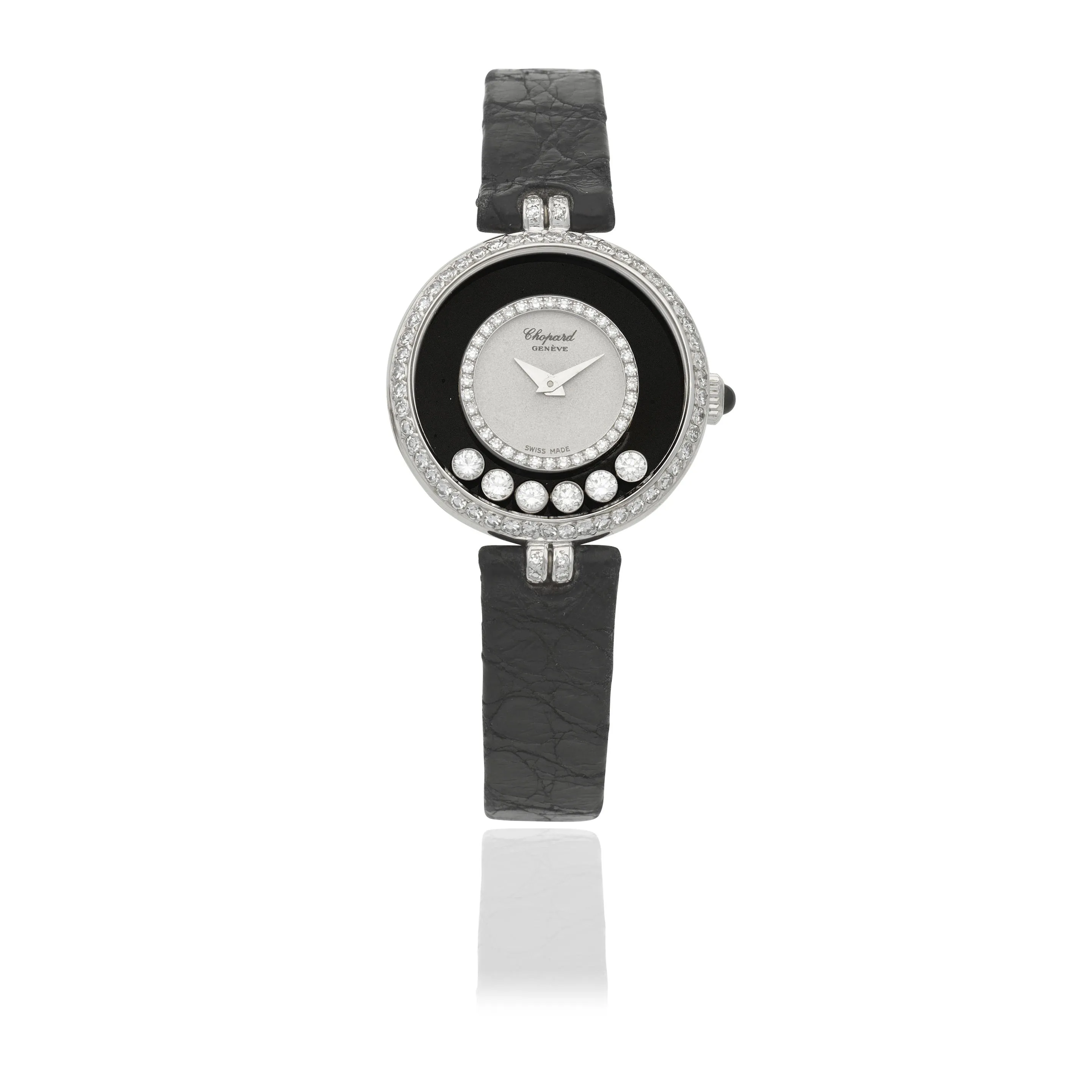 Chopard Happy Diamonds 4036 6 24mm White gold Silver