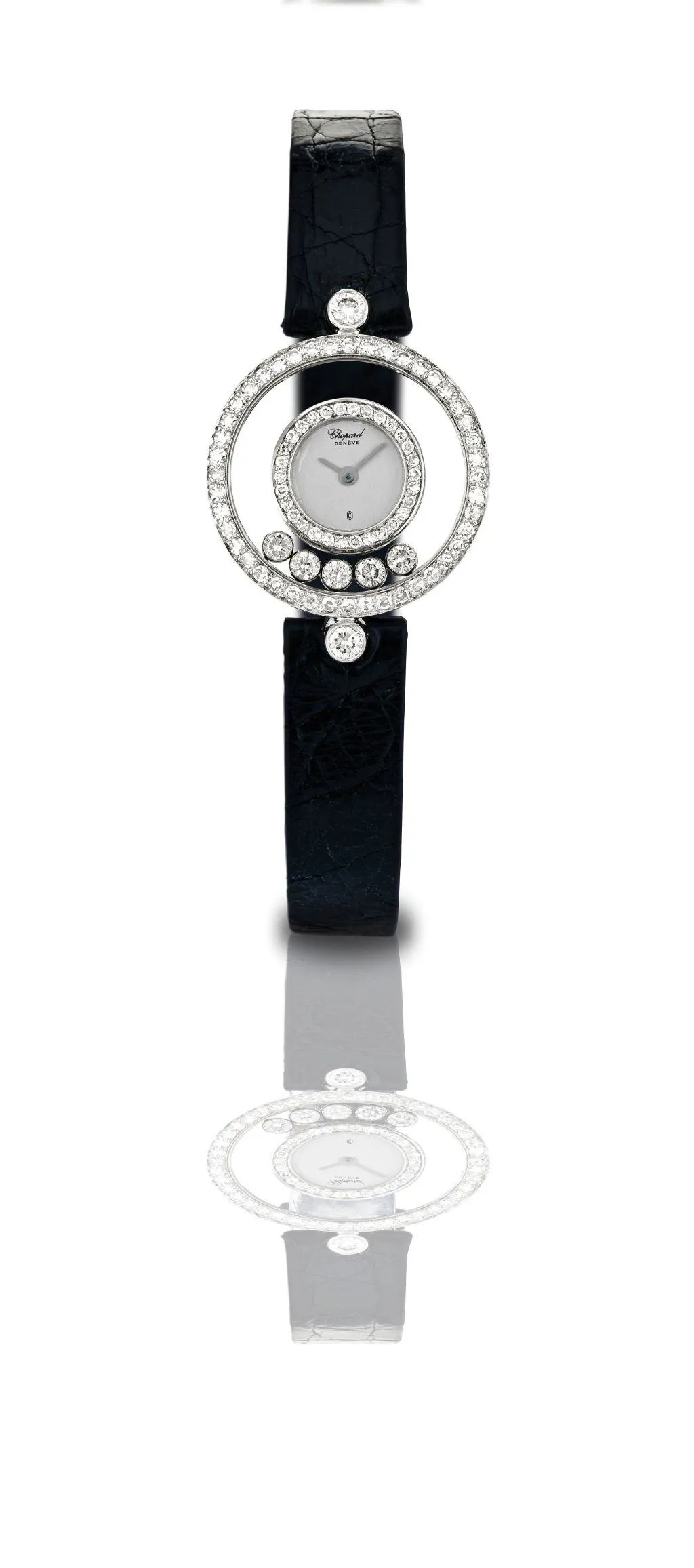 Chopard Happy Diamonds 4066 23mm White gold Silver