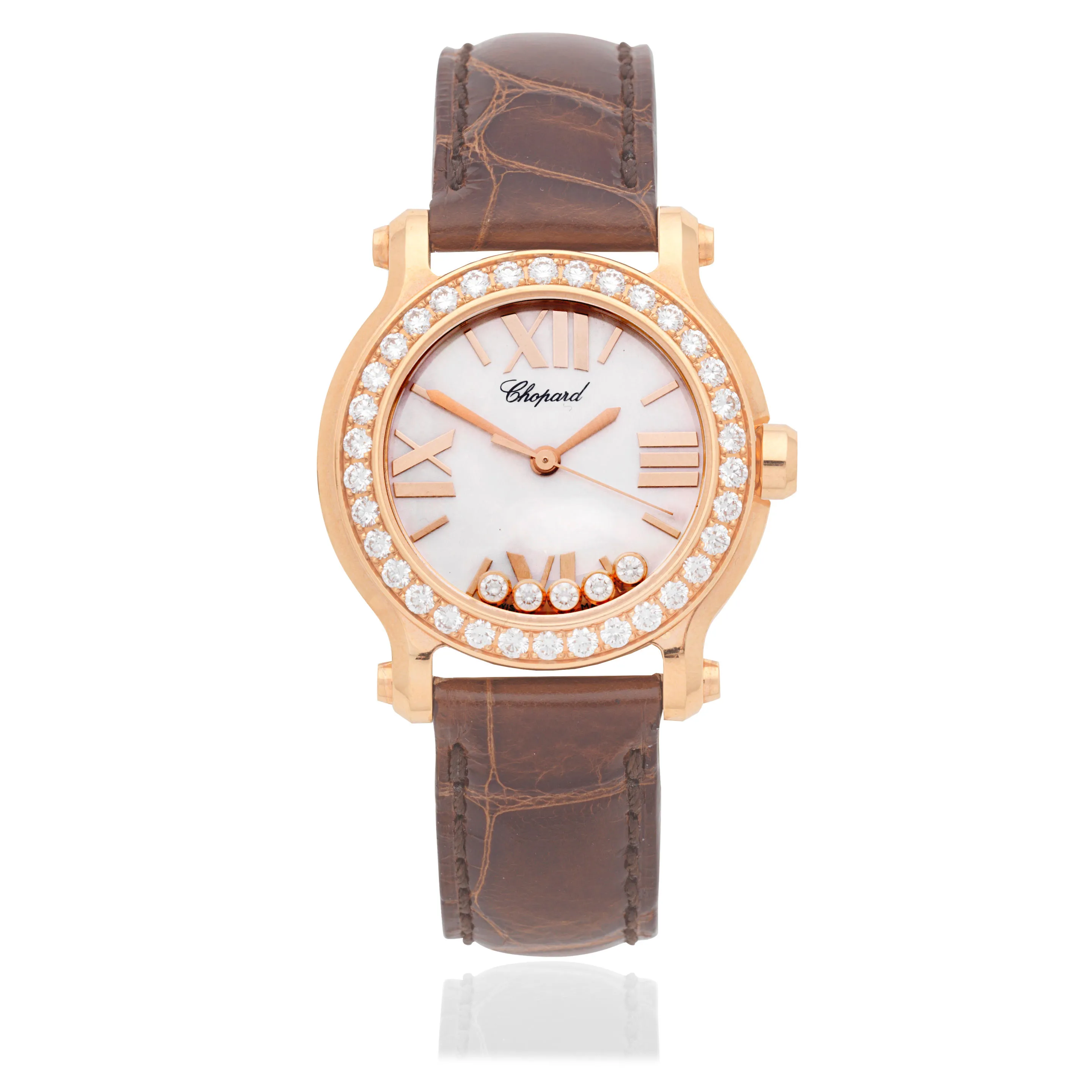 Chopard Happy Sport 274189-5005 29mm Rose gold Mother-of-pearl