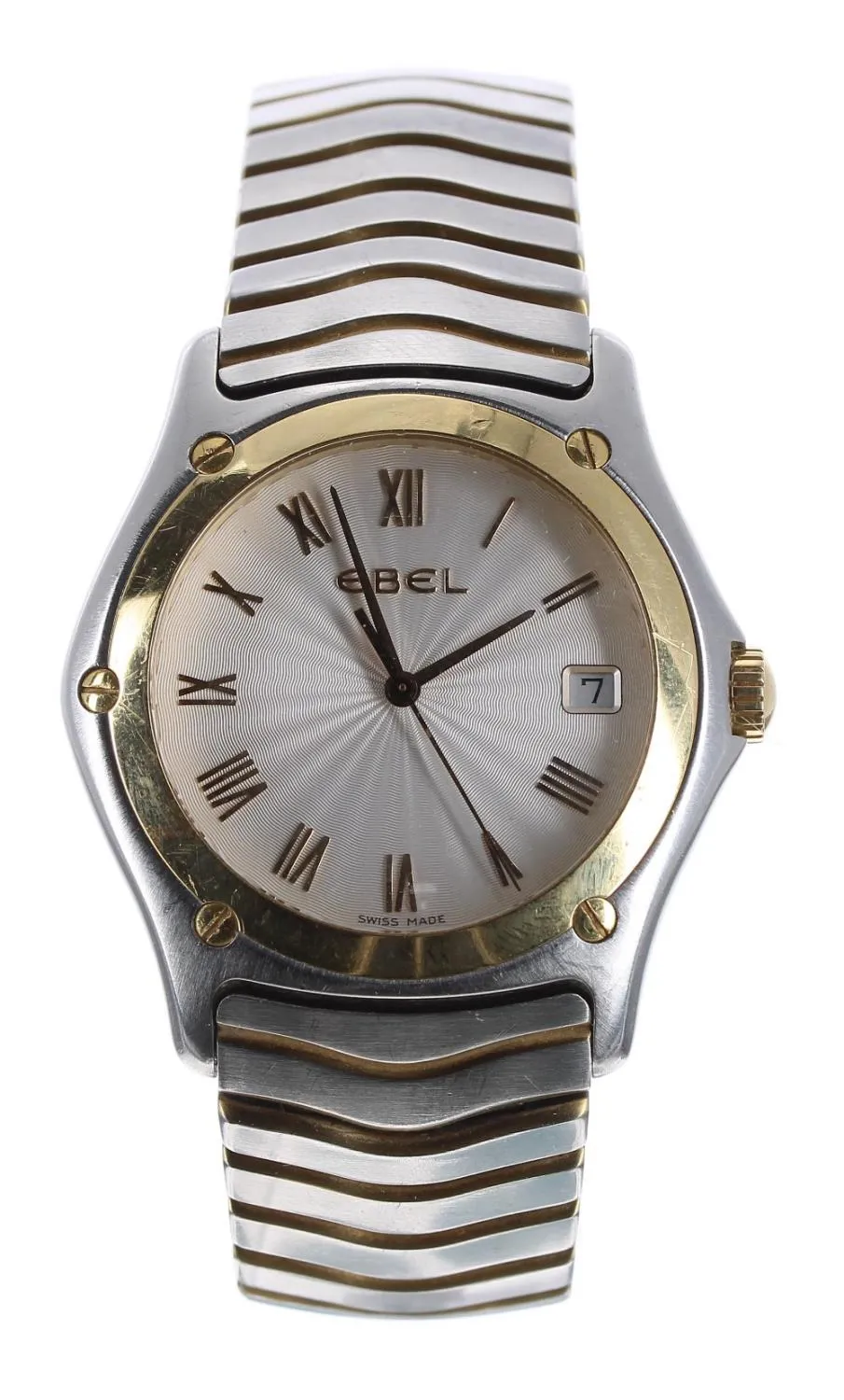 Ebel Classic Wave Sport E1187F41 39mm Yellow gold and stainless steel Silver