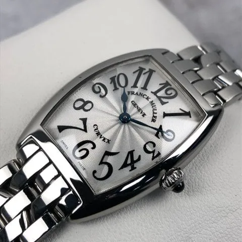 Franck Muller Cintree Curvex 1752 QZ D 25mm Stainless steel Silver