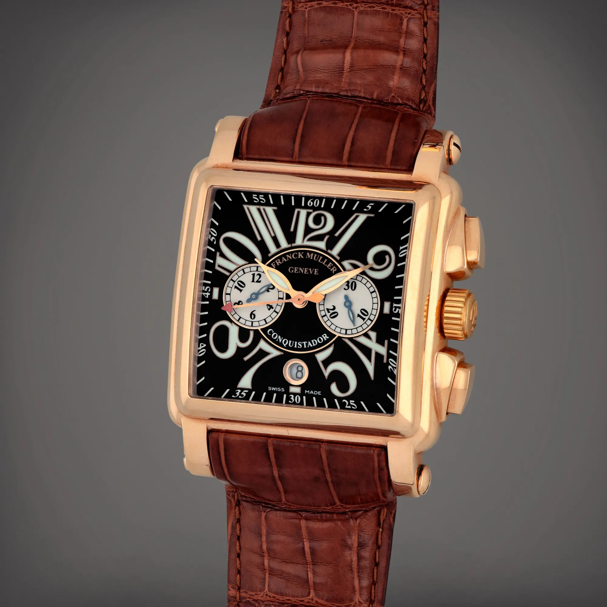 Franck Muller Conquistador 10000CC 41mm Rose gold Black