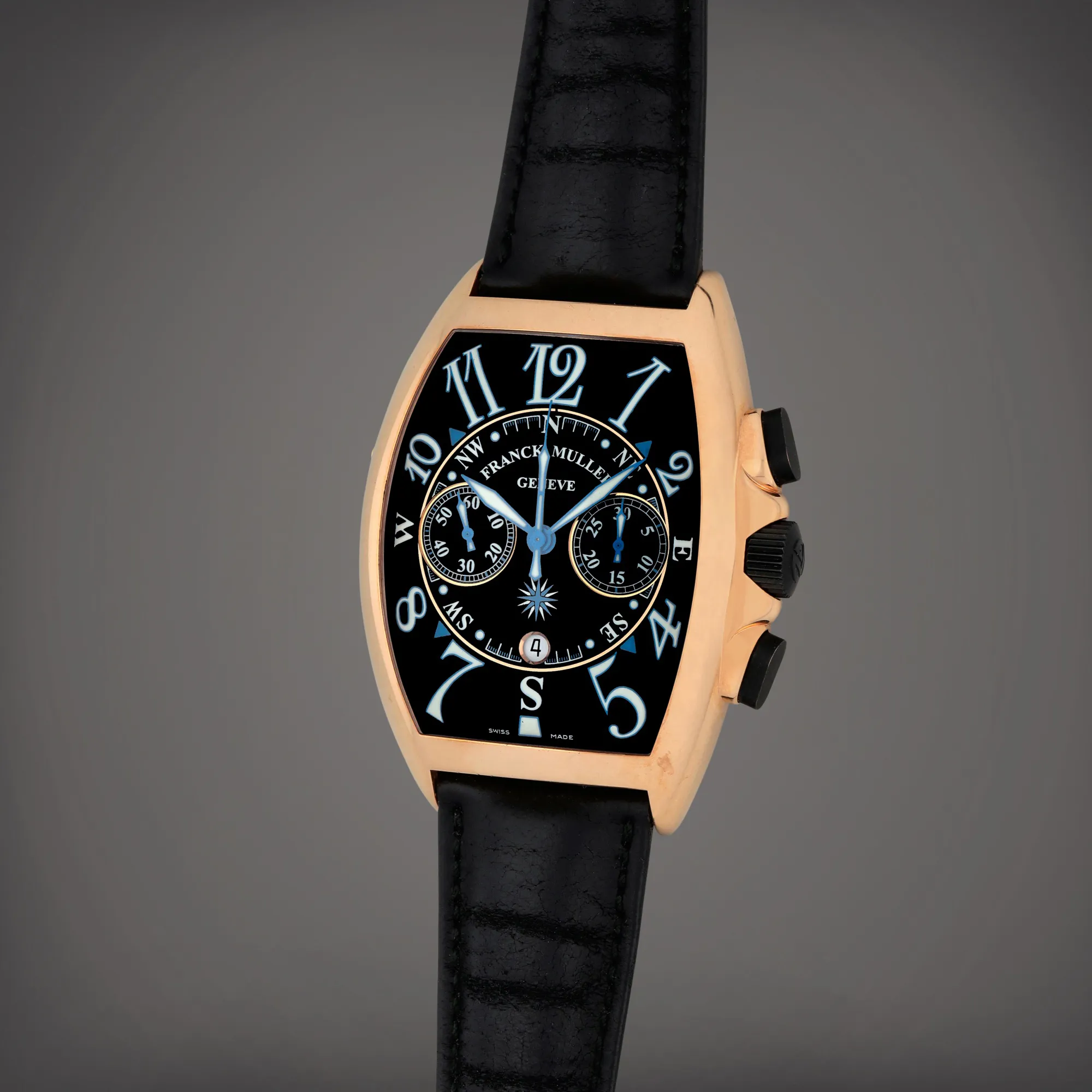 Franck Muller Mariner 9080 CC AT 42.5mm Rose gold Black