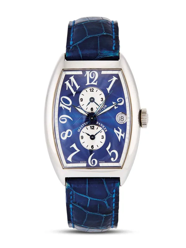 Franck Muller Master Banker 6850 45mm Stainless steel Blue