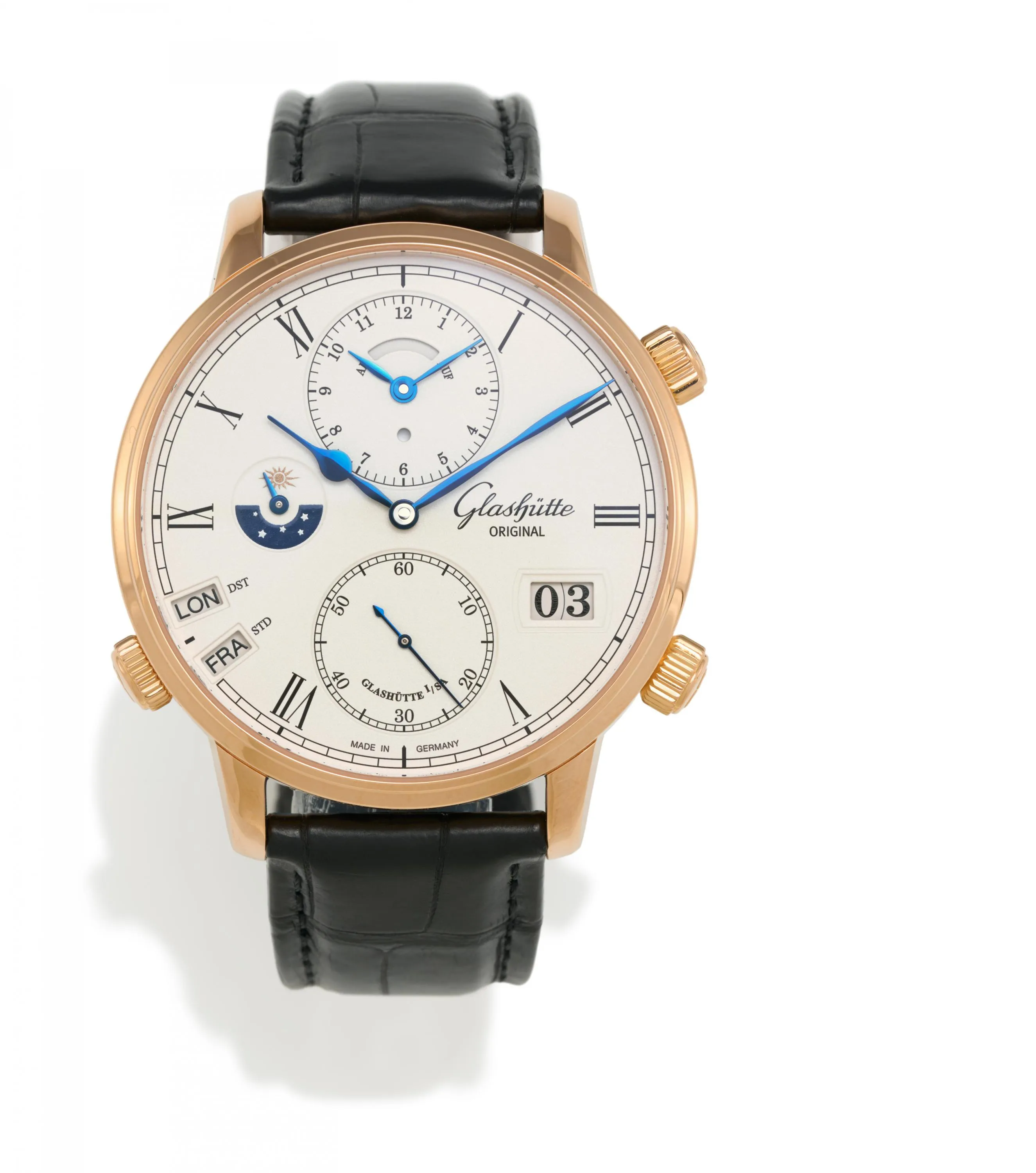 Glashütte Senator 1-89-02-01-05-30 44mm Rose gold Beige