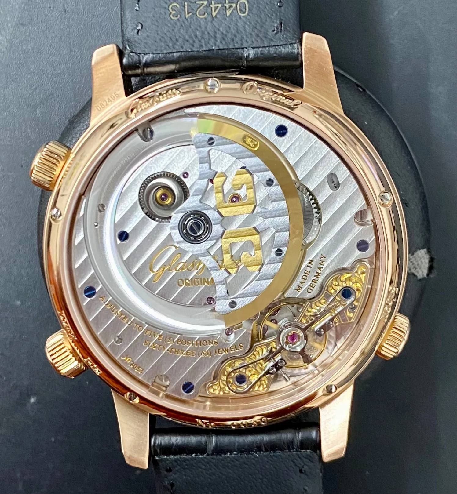 Glashütte Senator 1-89-02-01-05-30 44mm Rose gold Beige 6