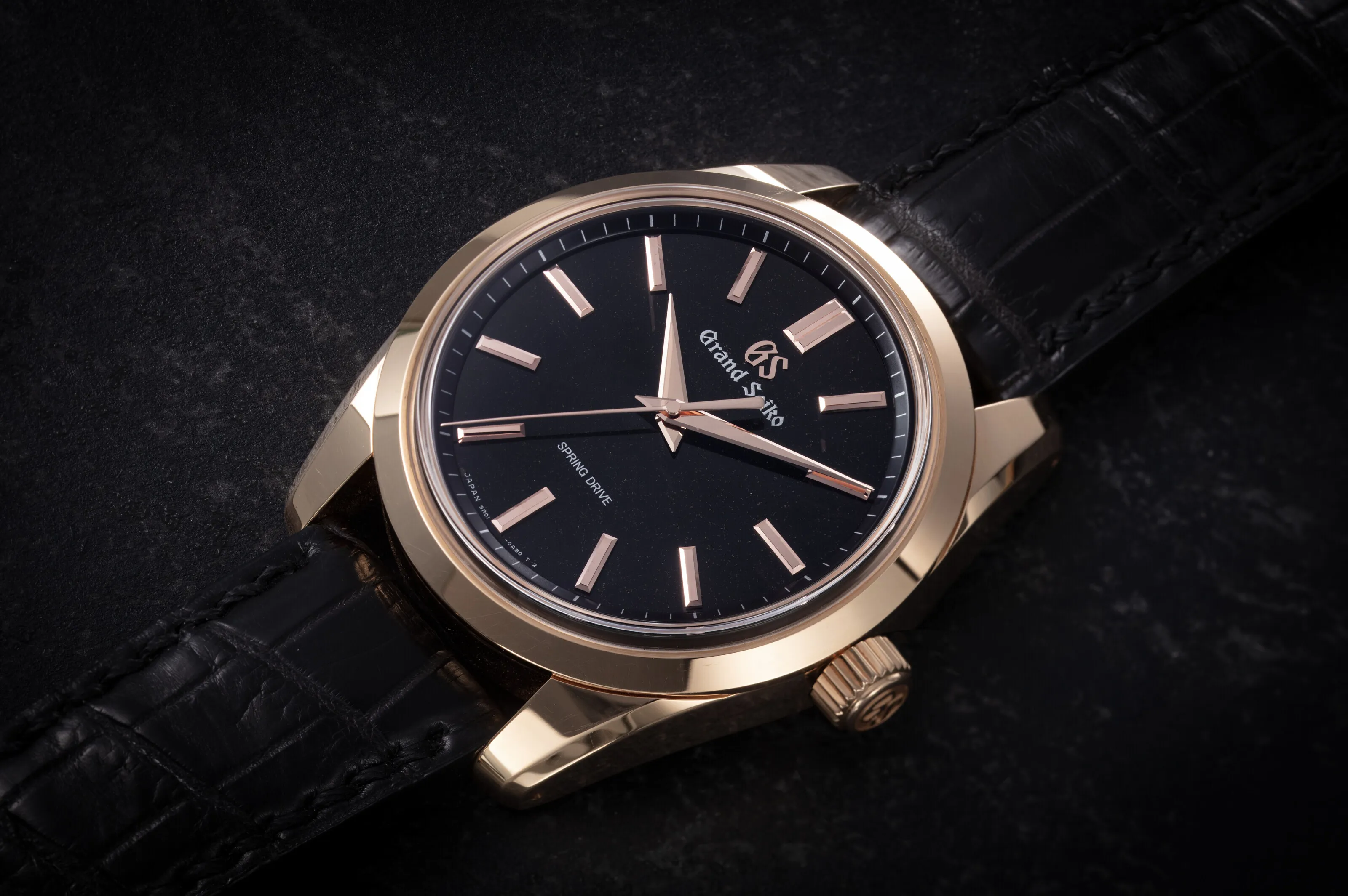 Grand Seiko Spring Drive SBGD202 43mm Rose gold Black