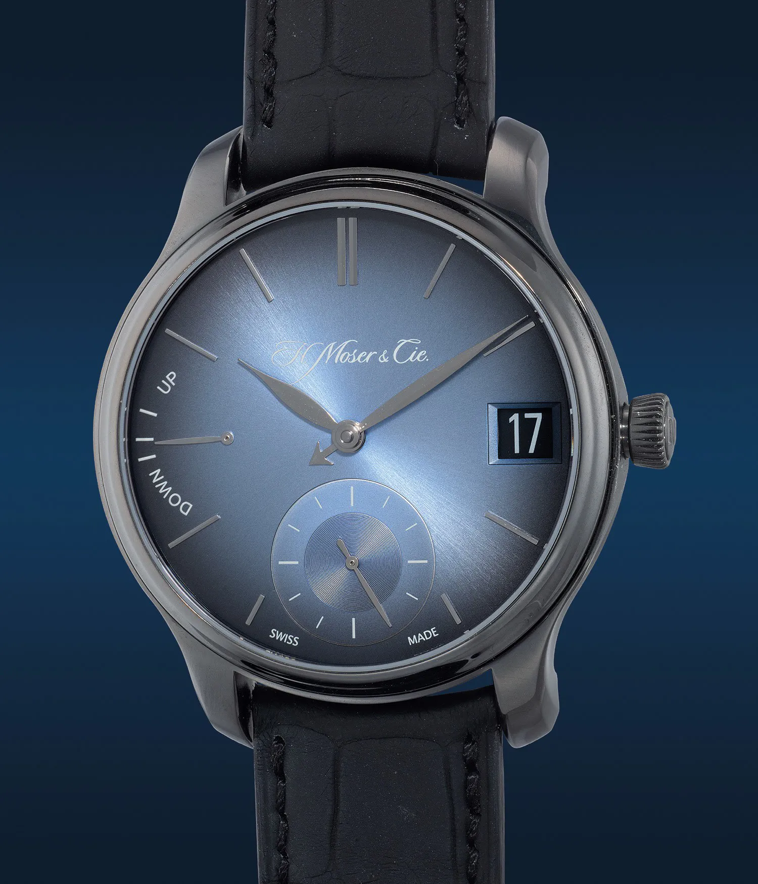 H. Moser & Cie. Moser Perpetual 1 1341-0505 40mm Titanium Blue