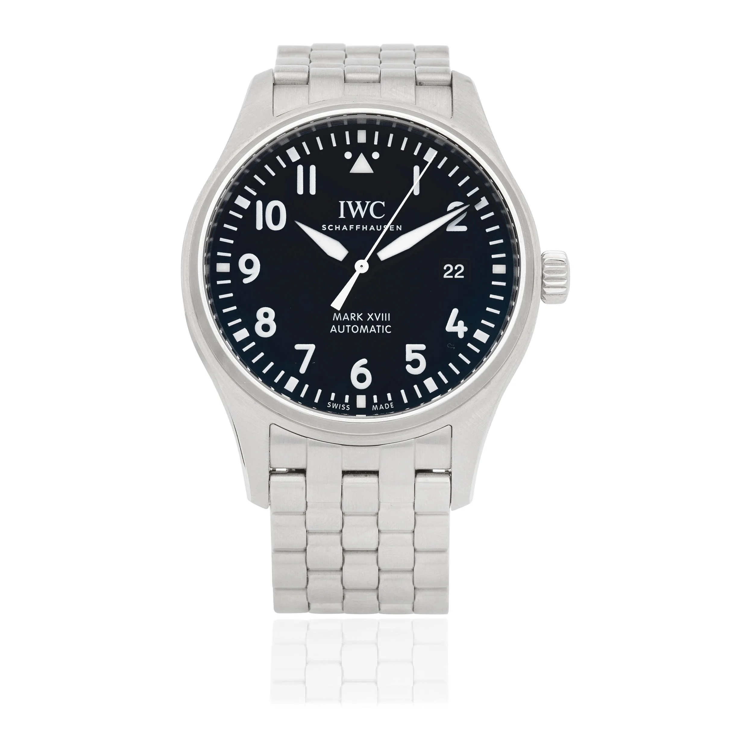 IWC Pilot Mark IW327015 40mm Stainless steel Black