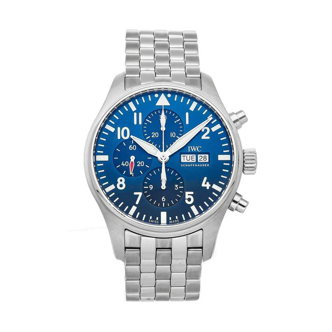 IWC Pilot Chronograph IW377717 43mm Stainless steel Blue