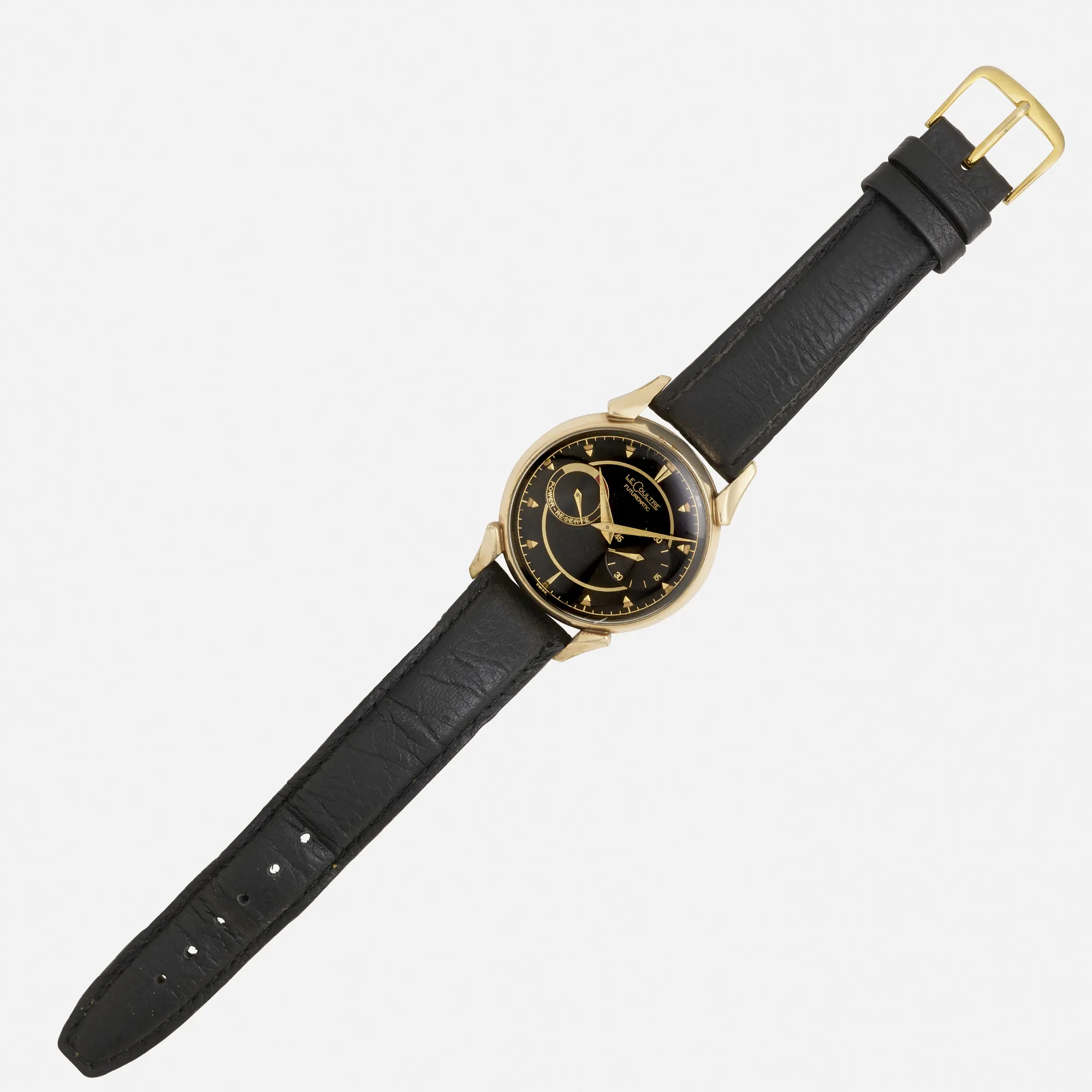 Jaeger-LeCoultre Futurematic 44mm Yellow gold and stainless steel Black 2