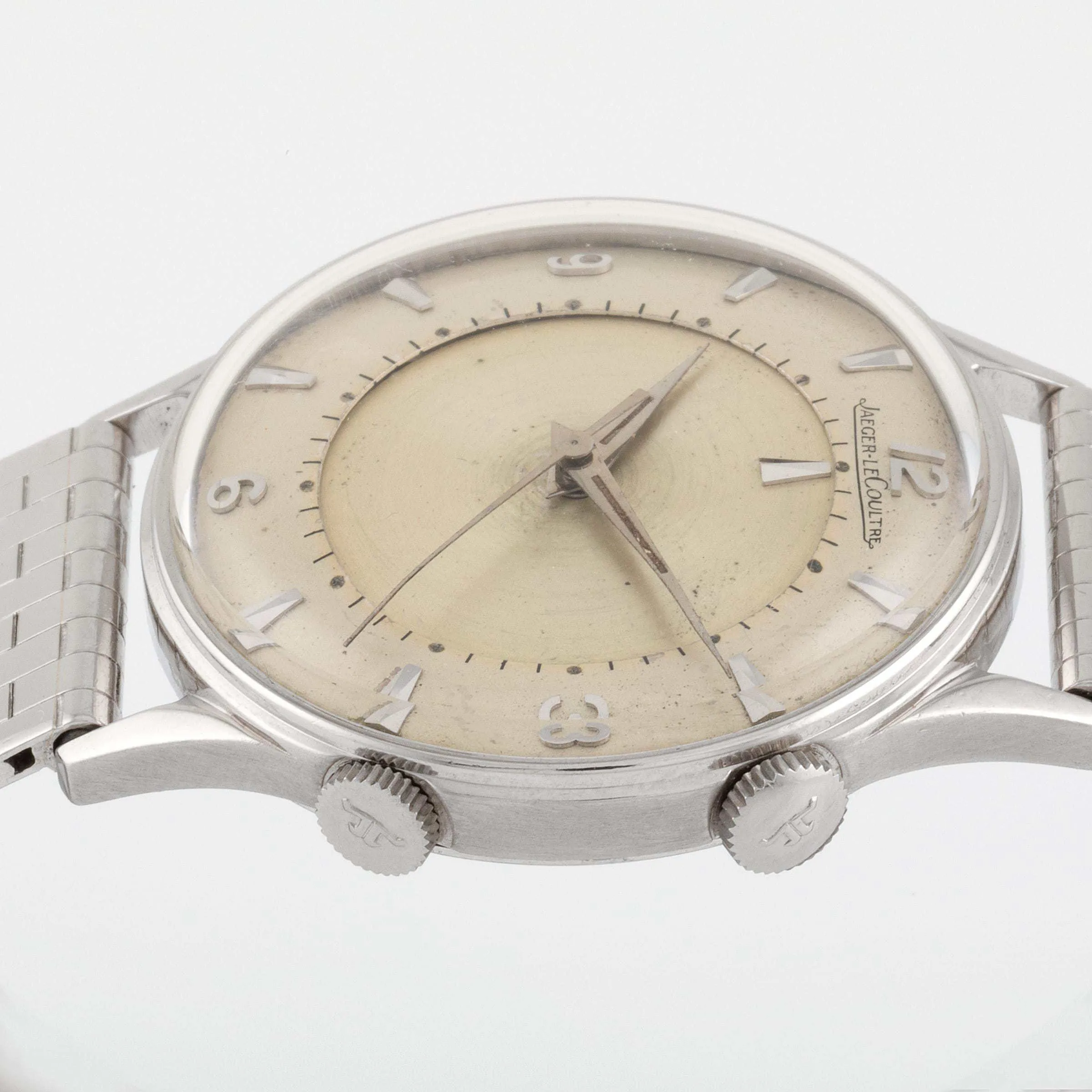 Jaeger-LeCoultre Memovox 3161 35mm Platinum Silver 3