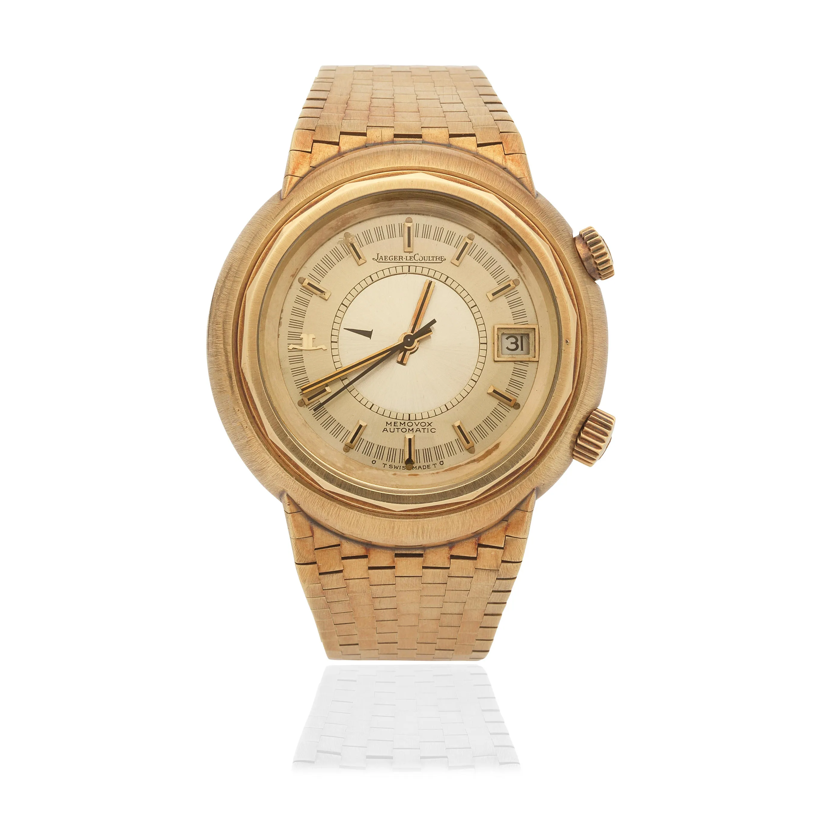 Jaeger-LeCoultre Memovox 73800-21 43mm Yellow gold Champagne