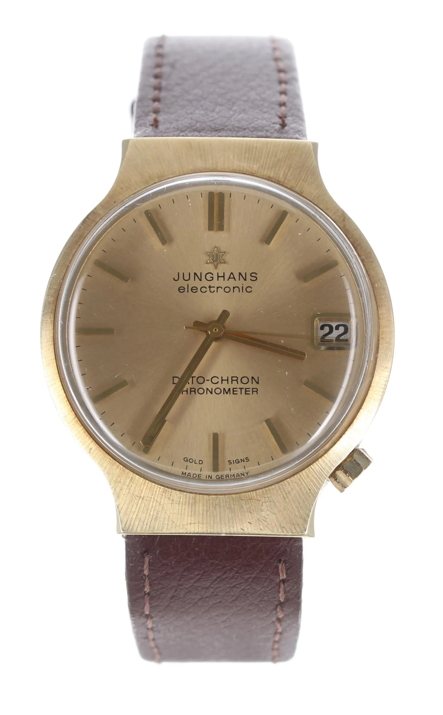 Junghans 36mm Yellow gold Champagne