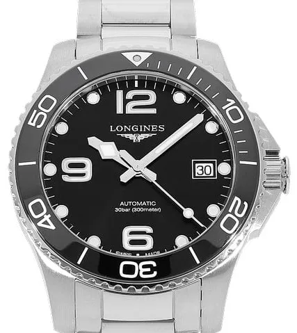 Longines HydroConquest L37804566 39mm Stainless steel Black