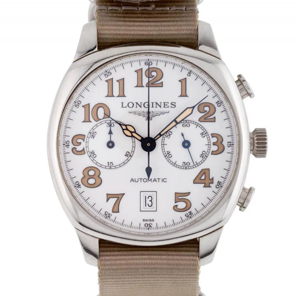 Longines Spirit L2.705.4 40mm Stainless steel White