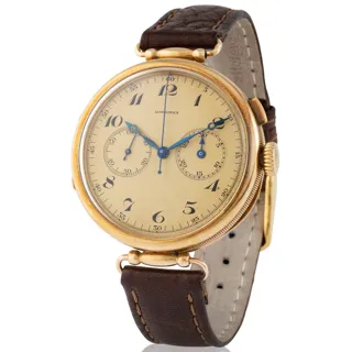 Longines Monopusher 38mm Yellow gold Champagne