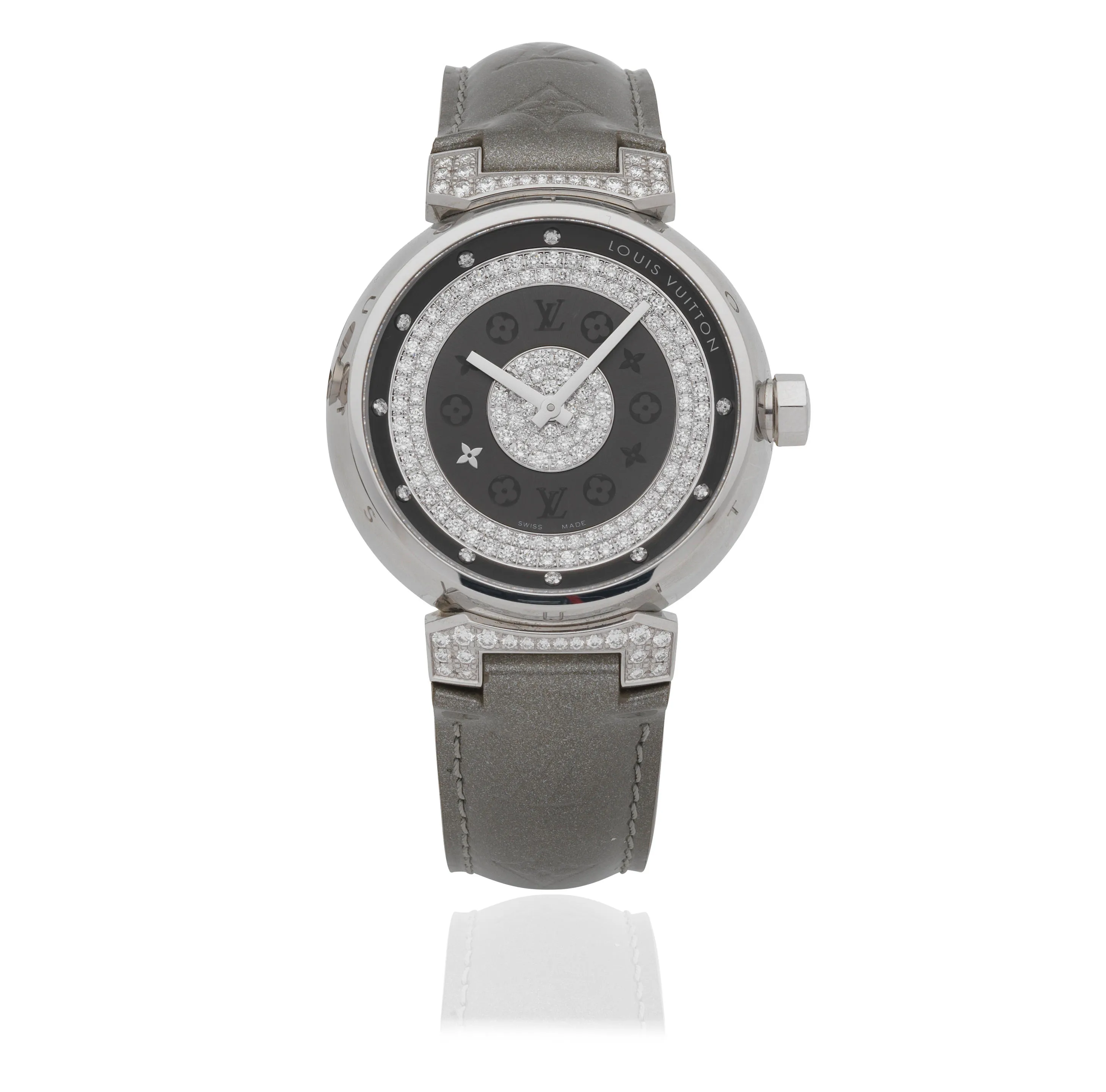 Louis Vuitton Tambour Q111U 39mm Stainless steel Silver