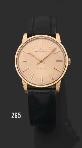 Movado Kingmatic nullmm Yellow gold Champagne