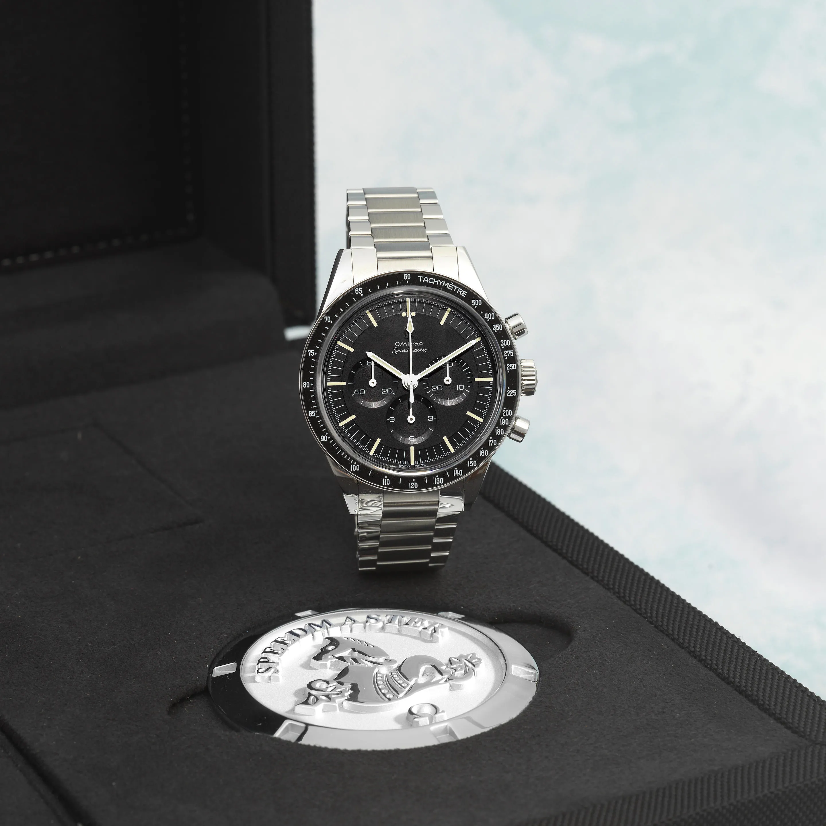 Omega Speedmaster 311.30.40.30.01.001 40mm Stainless steel Black