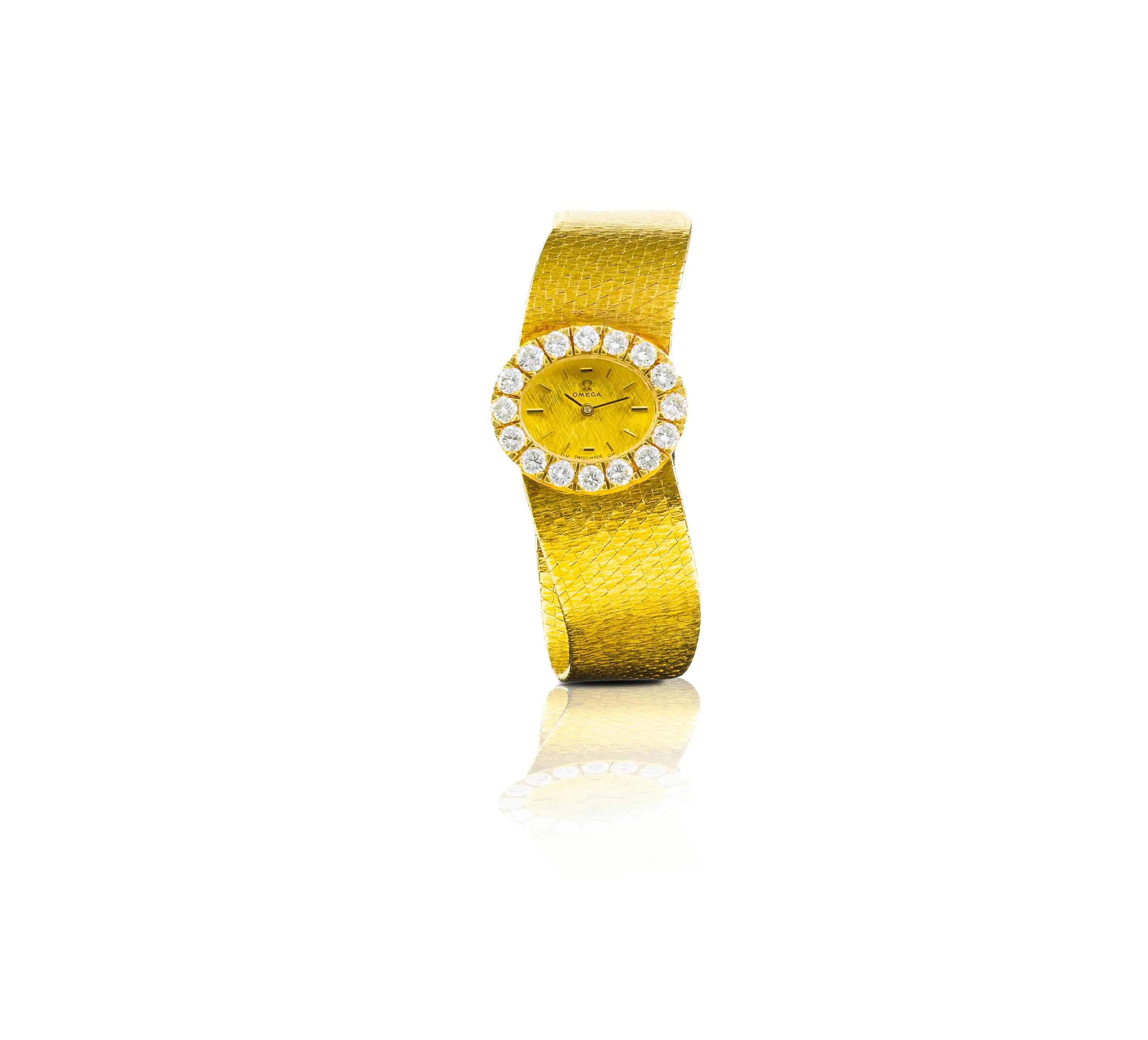 Omega BA8202 18mm Yellow gold Champagne