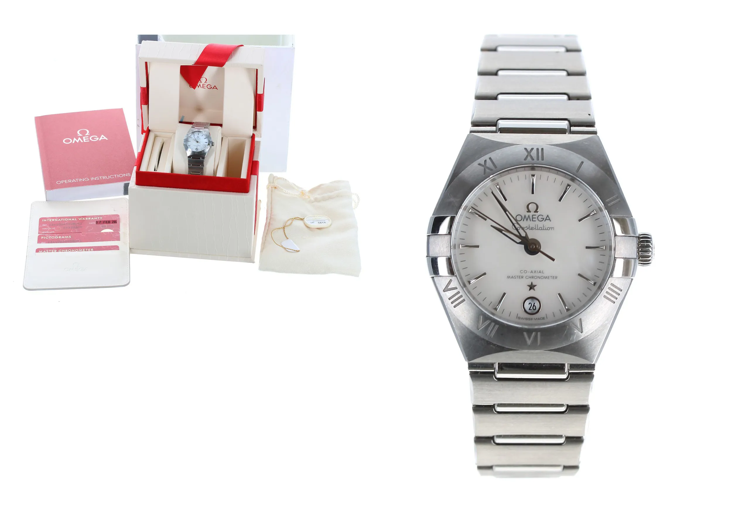 Omega Constellation 131.10.29.20.05.001 29mm Stainless steel White