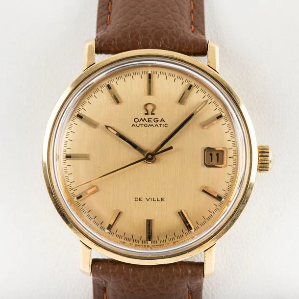 Omega De Ville 166.033 35mm Yellow gold Champagne